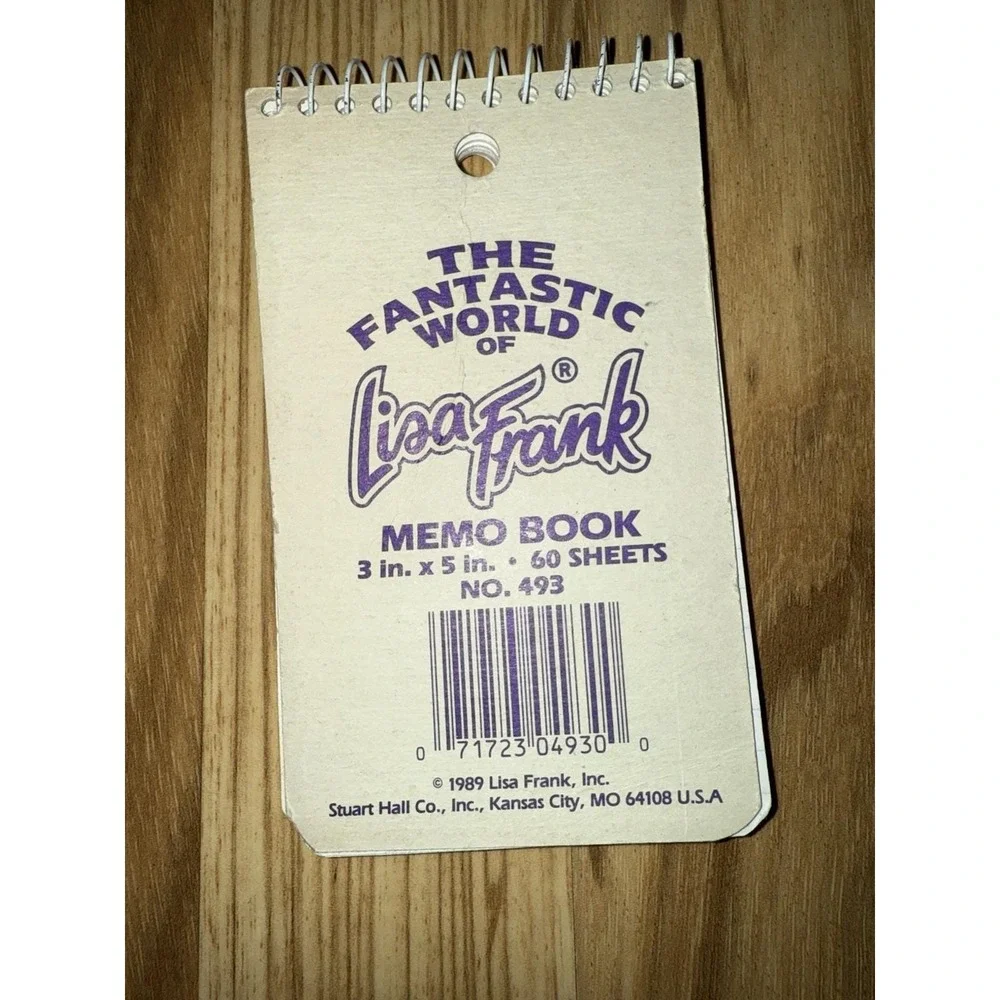 Vintage‎ Lisa Frank Surfing Penguin Memo Book 1989
